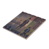 Georges Seurat - Circusvoorstelling Tegeltje (Zijkant)