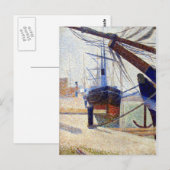 Georges Seurat Corner of the Harbour of Honfleu Briefkaart (Voorkant / Achterkant)