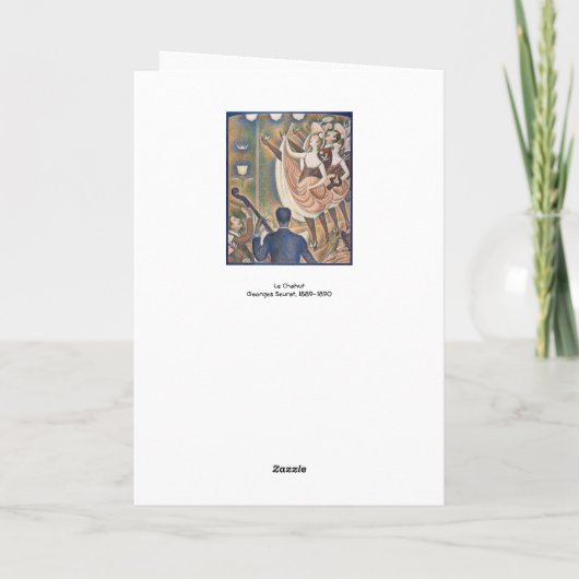 Georges Seurat - De Chahut Kaart (Achterkant)