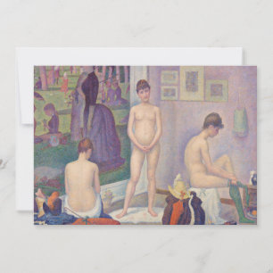 Georges Seurat - De modellen Bedankkaart