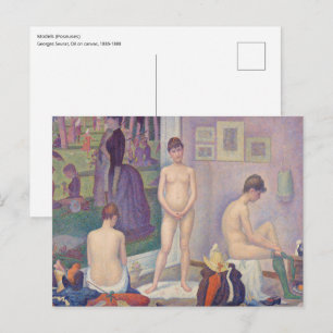 Georges Seurat - De Modellen Briefkaart