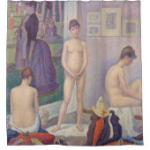 Georges Seurat - De modellen Douchegordijn (Voorkant)