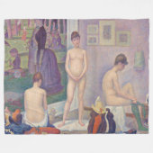 Georges Seurat - De modellen Fleece Deken (Voorkant (Horizontaal))
