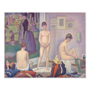 Georges Seurat - De modellen Foto Afdruk