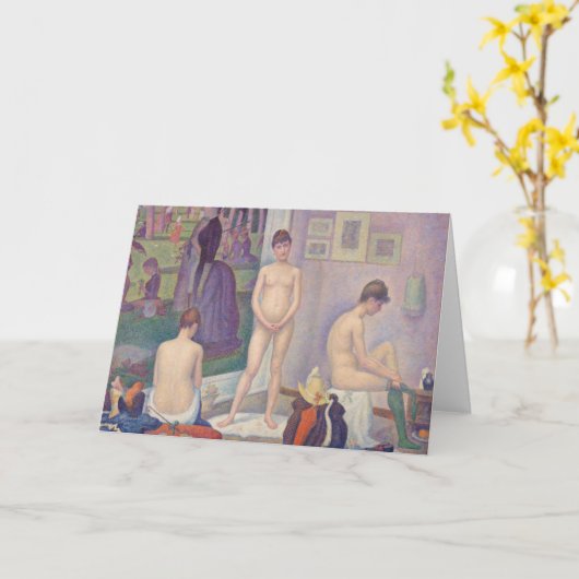 Georges Seurat - De Modellen Kaart (Gele Bloem)