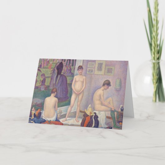 Georges Seurat - De Modellen Kaart (Voorkant)