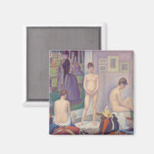 Georges Seurat - De modellen Magneet (Voorkant / Achterkant)
