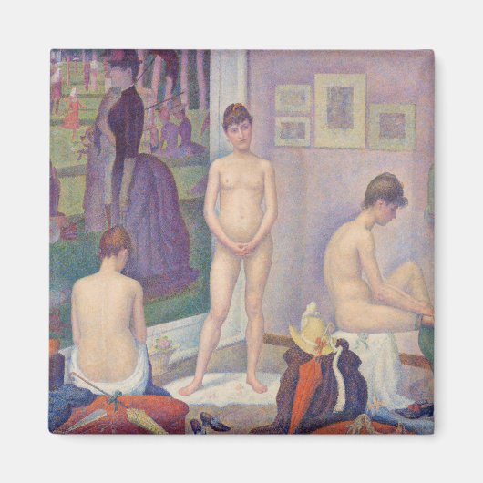 Georges Seurat - De modellen Magneet (Voorkant)