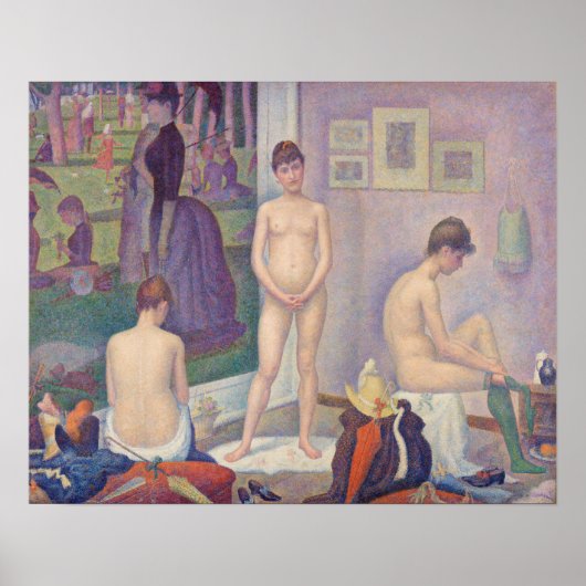 Georges Seurat - De modellen Poster (Voorkant)