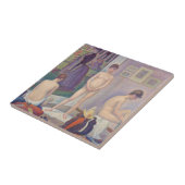 Georges Seurat - De modellen Tegeltje (Zijkant)