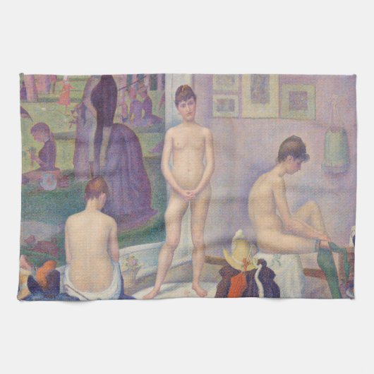 Georges Seurat - De modellen Theedoek (Horizontaal)