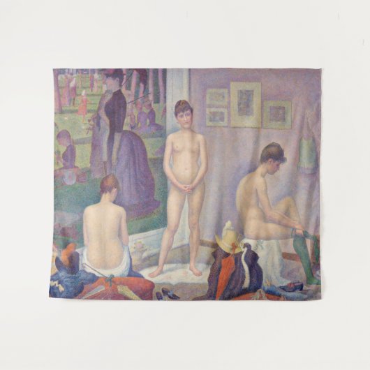 Georges Seurat - De modellen Wandkleed (Voorkant (horizontaal))