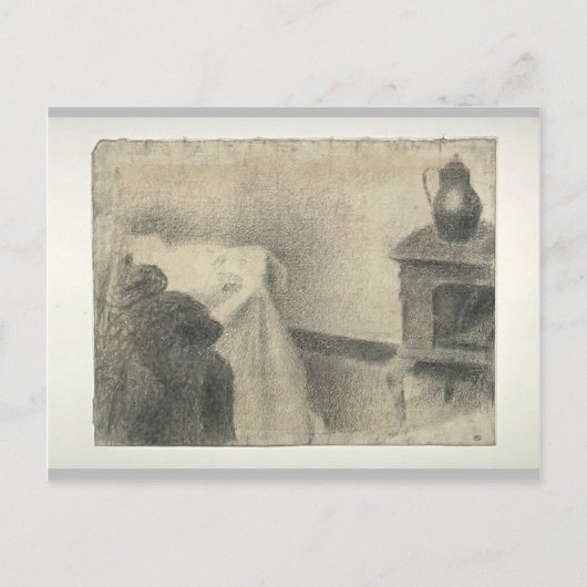 Georges Seurat - Deel van de studio Briefkaart (Voorkant)