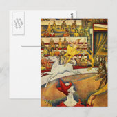 Georges Seurat - Der Zirkus - Circus Briefkaart (Voorkant / Achterkant)
