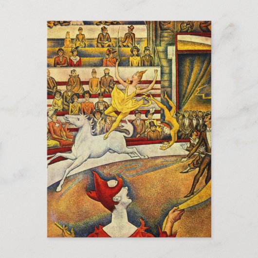 Georges Seurat - Der Zirkus - Circus Briefkaart (Voorkant)