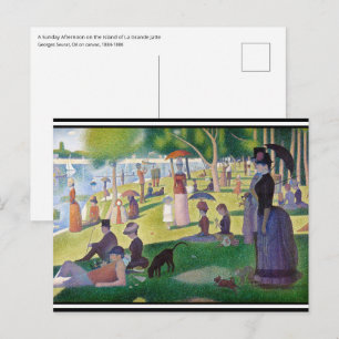 Georges Seurat - Een zondag op La Grande Jatte Briefkaart