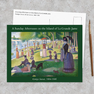 Georges Seurat - Een zondag op La Grande Jatte Briefkaart