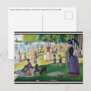 Georges Seurat - Een zondag op La Grande Jatte Briefkaart