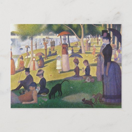 Georges Seurat - Een zondag op La Grande Jatte Briefkaart (Voorkant)