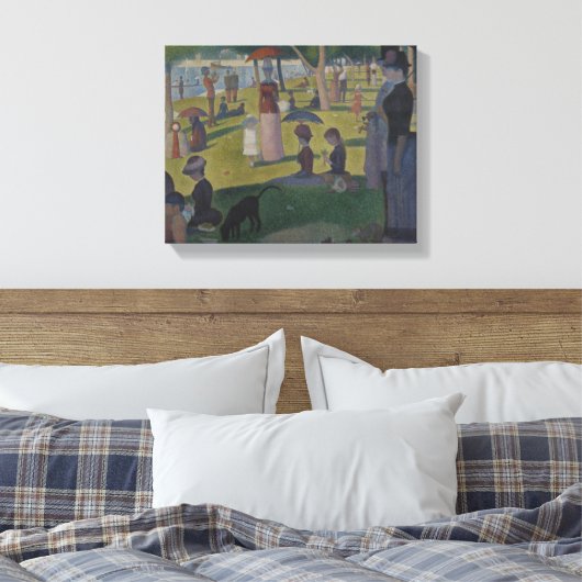 Georges Seurat - Een zondag op La Grande Jatte Canvas Afdruk (Insitu (Slaapkamer))