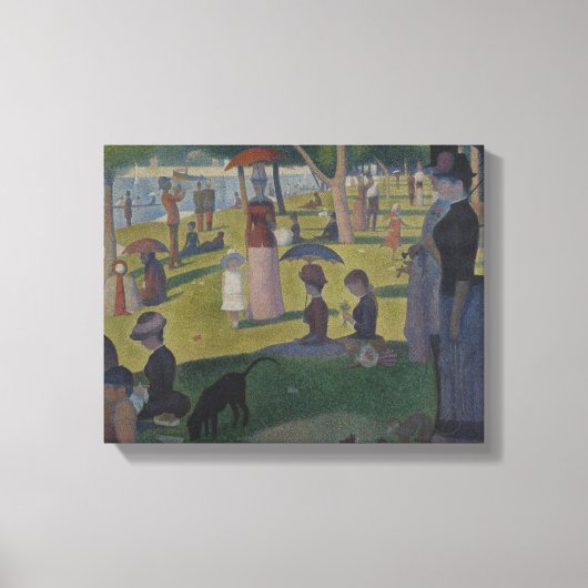 Georges Seurat - Een zondag op La Grande Jatte Canvas Afdruk (Voorkant)