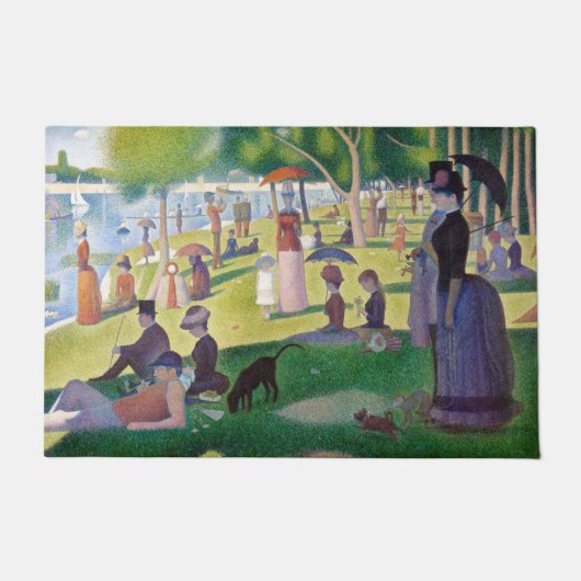 Georges Seurat - Een zondag op La Grande Jatte Deurmat (Voorkant)