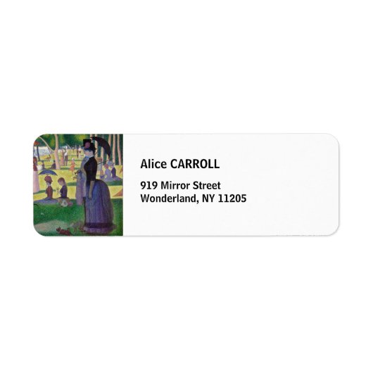 Georges Seurat - Een zondag op La Grande Jatte Etiket (Voorkant)