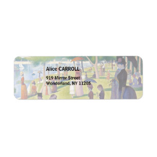 Georges Seurat - Een zondag op La Grande Jatte Etiket