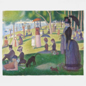 Georges Seurat - Een zondag op La Grande Jatte Fleece Deken (Voorkant (Horizontaal))