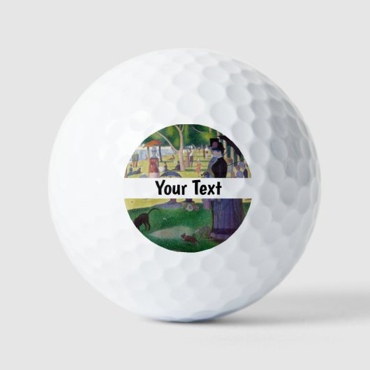 Georges Seurat - Een zondag op La Grande Jatte Golfballen (Voorkant)