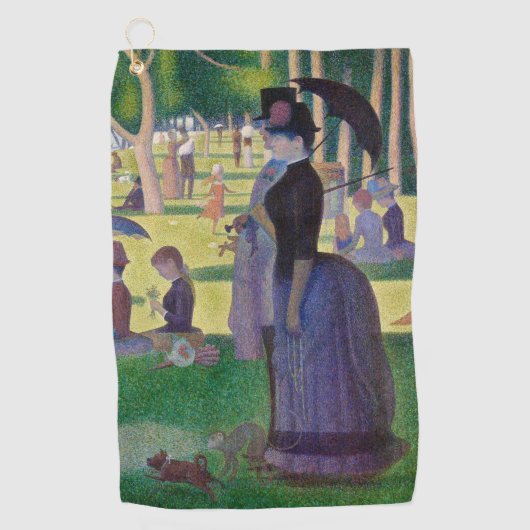 Georges Seurat - Een zondag op La Grande Jatte Golfhanddoek (Voorkant)