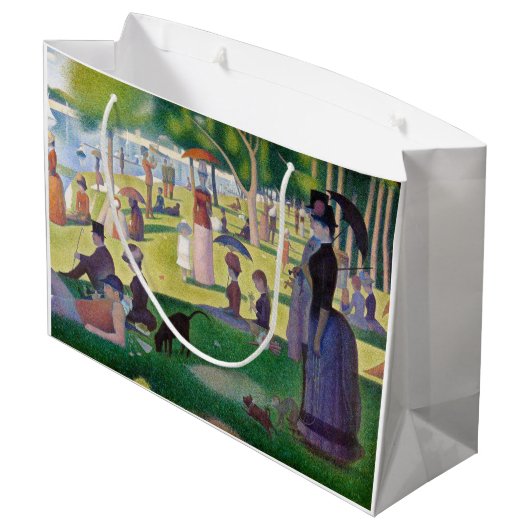 Georges Seurat - Een zondag op La Grande Jatte Groot Cadeauzakje (Achterkant Gekanteld)