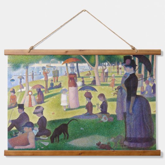 Georges Seurat - Een zondag op La Grande Jatte Hangend Wandkleed (Voorkant)