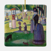 Georges Seurat - Een zondag op La Grande Jatte Keramisch Ornament (Achterkant)