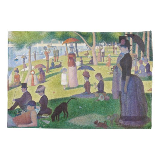 Georges Seurat - Een zondag op La Grande Jatte Kussensloop (Achterkant)