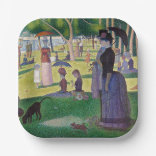 Georges Seurat - Een zondag op La Grande Jatte Papieren Bordje