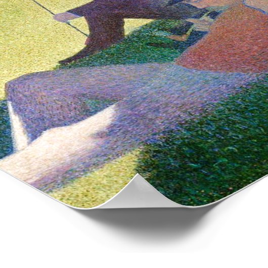 Georges Seurat - Een zondag op La Grande Jatte Poster (Hoek)