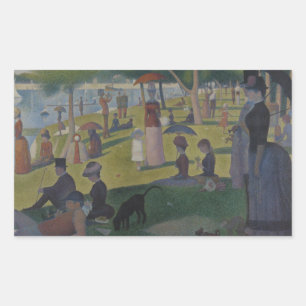 Georges Seurat - een Zondag op La Grande Jatte Rechthoekige Sticker