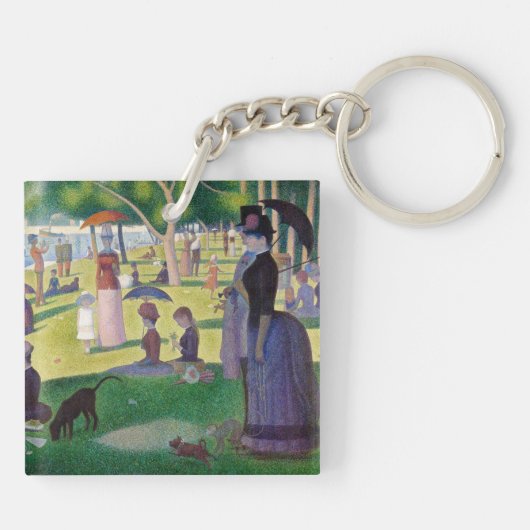 Georges Seurat - Een zondag op La Grande Jatte Sleutelhanger (Achterkant)