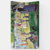 Georges Seurat - Een zondag op La Grande Jatte Spandoek (Verticaal)