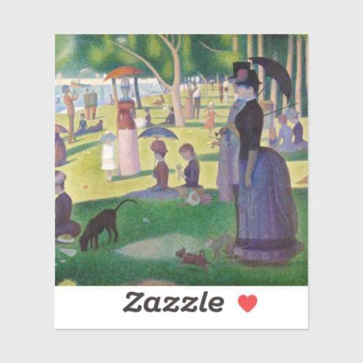 Georges Seurat - Een zondag op La Grande Jatte Sticker (Vel)