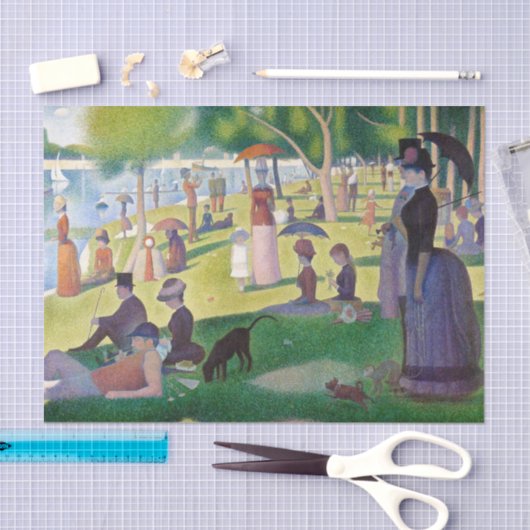 Georges Seurat - Een zondag op La Grande Jatte Tissuepapier (Craft)