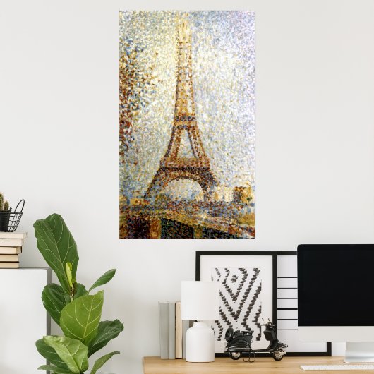 Georges Seurat Eiffel Tower Pointillism Poster (Thuiskantoor)