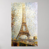 Georges Seurat Eiffel Tower Pointillism Poster (Voorkant)