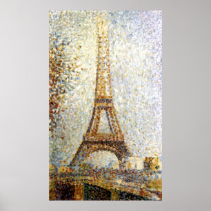 Georges Seurat Eiffel Tower Pointillism Poster