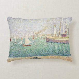 Georges Seurat - Entre de de haven van Honfleur Accent Kussen