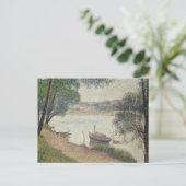 Georges Seurat - Gray Weather, Grande Jatte Briefkaart (Staand voorkant)