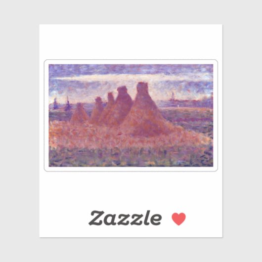 Georges Seurat Haystacks Sticker (Vel)