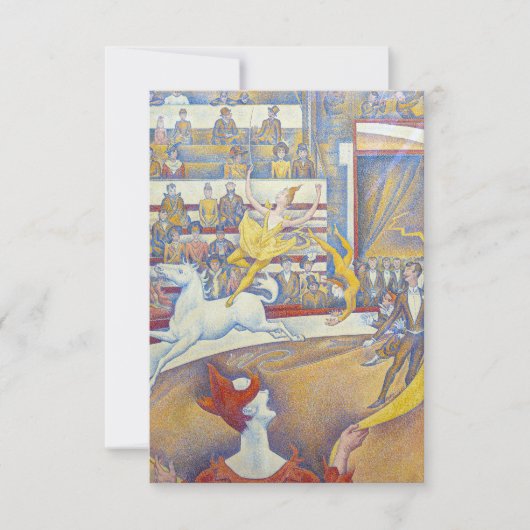 Georges Seurat - Het Circus Bedankkaart (Voorkant)
