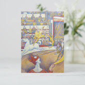 Georges Seurat - Het Circus Bedankkaart (Staand voorkant)
